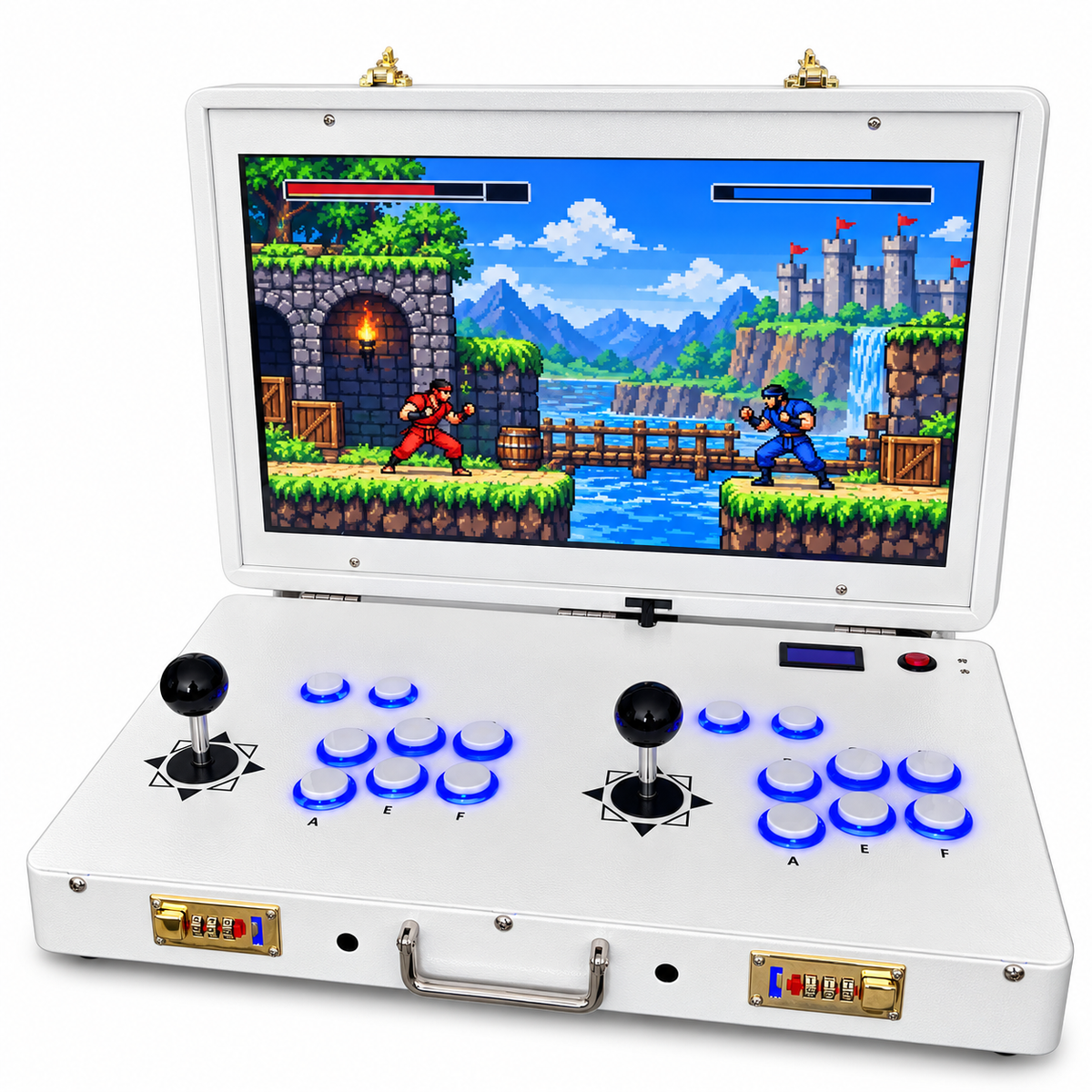 CherryQuest 20″ White Foldable 2-Player Arcade – 28,000 Games
